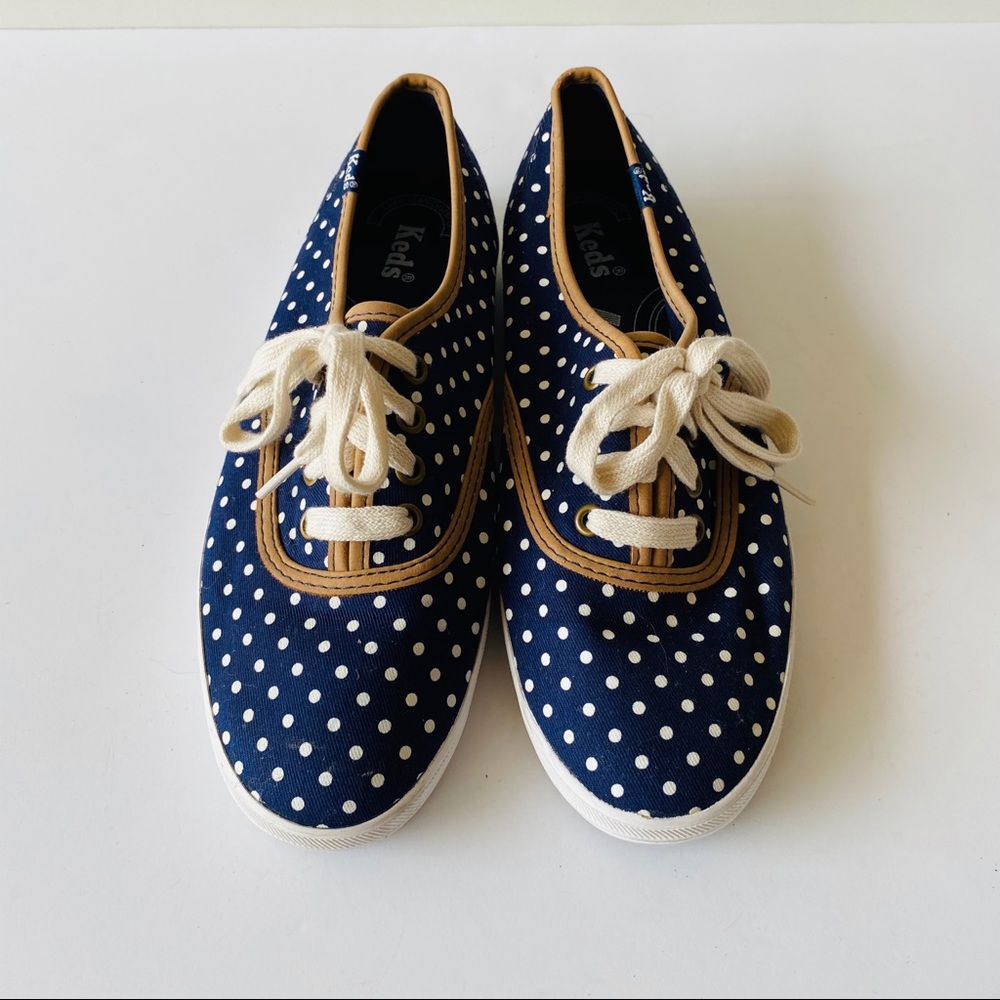 Keds x Madewell Sneakers Navy + White Polka Dots